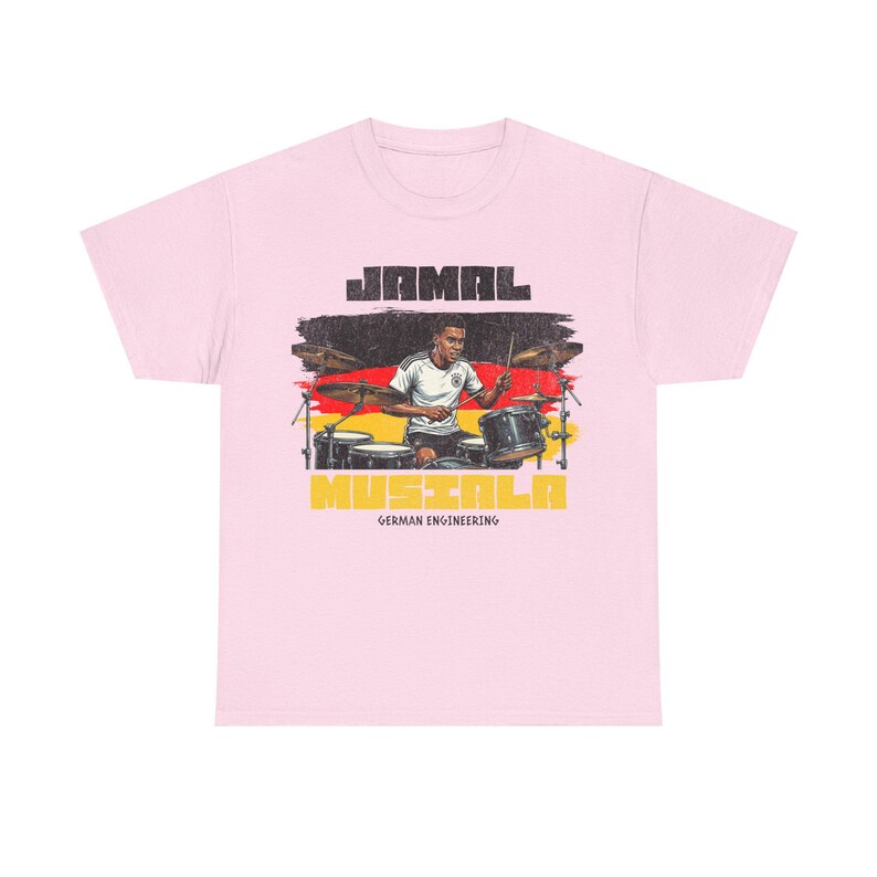ジャマル・ムシアラ グラフィックTシャツ ドイツ、フットボールドラマーTシャツ、ドイツエンジニアリングシャツ、サッカーファンギフト ユニセックス オーバーサイズ ストリートウェア 画像 18