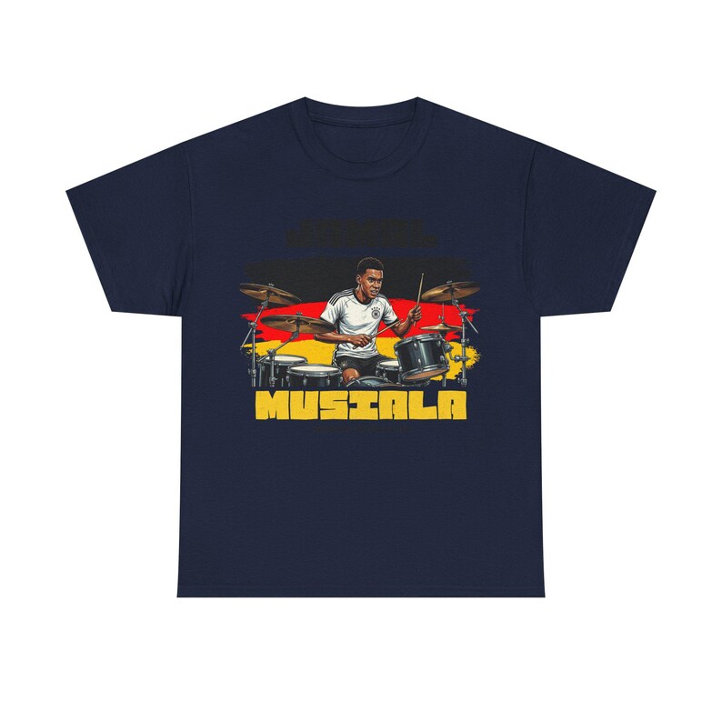 ジャマル・ムシアラ グラフィックTシャツ ドイツ、フットボールドラマーTシャツ、ドイツエンジニアリングシャツ、サッカーファンギフト ユニセックス オーバーサイズ ストリートウェア 画像 17