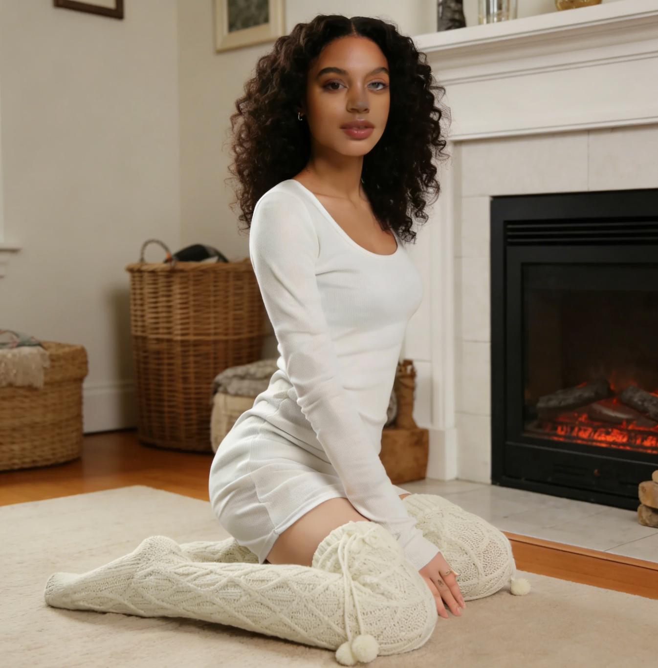 Collants Lace Top Lycra Taille M/L - Rose, Cuisses Hautes, Neuf Avec étiquettes