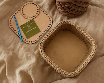 Crochet Basket DIY Kit, DIY Crochet, Chunky Yarn, Beginner Knit Kit, Crochet Kit Adults, Craft Kit, Woven Basket, Storage Basket