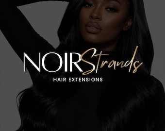DIY Canva Logo Template | Hair Extension Logo | Lash Logo, Nail Logo, Hairstylist Logo, MUA Logo, Boutique Logo, Braid Logo Branding