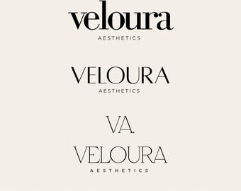 Editable Canva Logo Template | Modern Minimalist Beauty Branding Kit (Digital Download)
