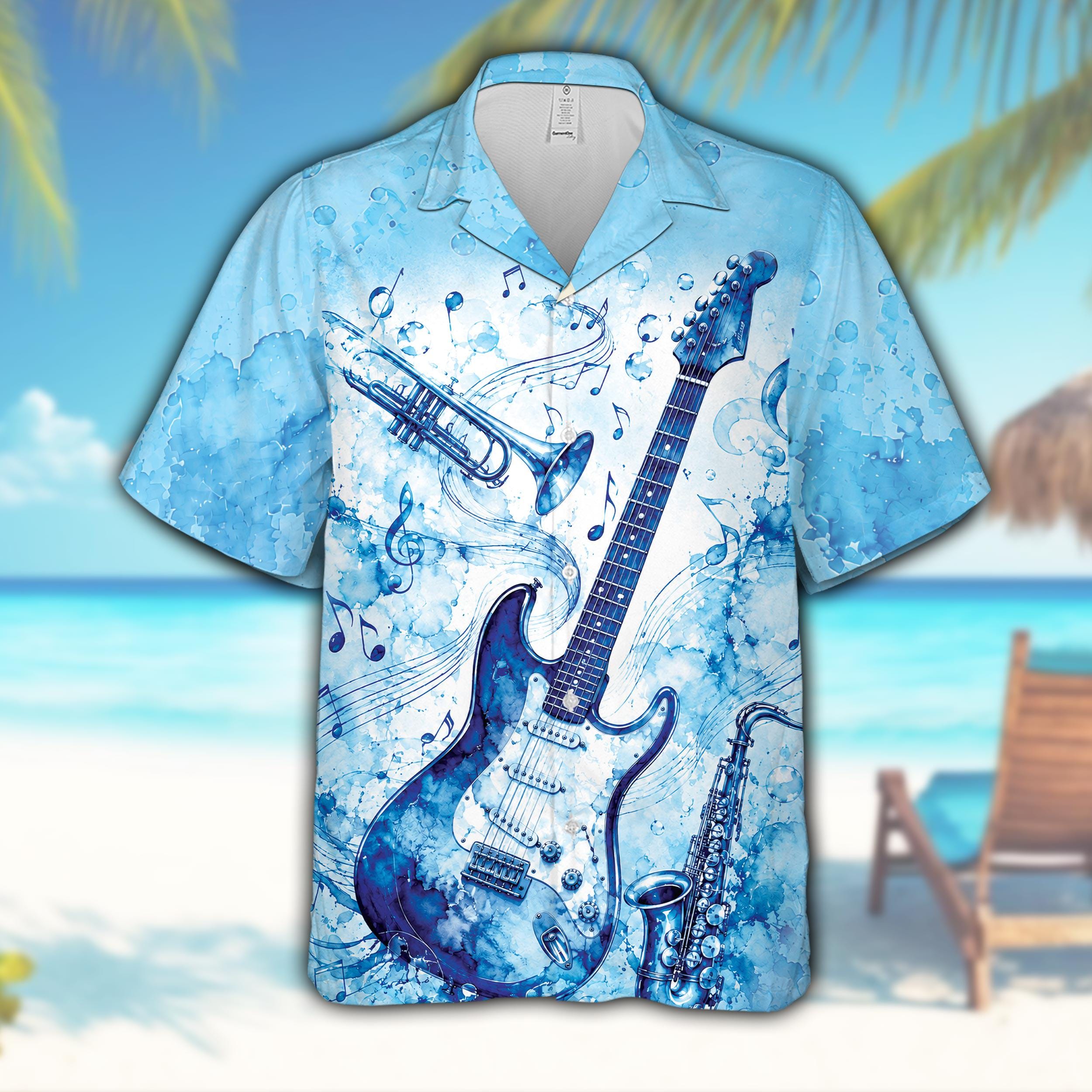 みぃ様シャツサックス Saxophone hawaiian shirt - Etsy 日本