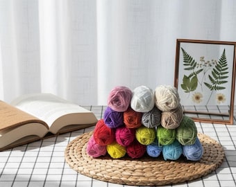 Premium Soft Chenille Yarn 40g, Plush Velvet Yarn for Crochet, Knitting, and Cute Amigurumi Creations