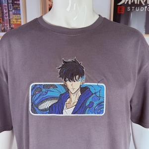 Shadow Monarch Panel T Shirt | Dark Hunter Design | Oversized Japanese Streetwear Tee | Anime Inspired