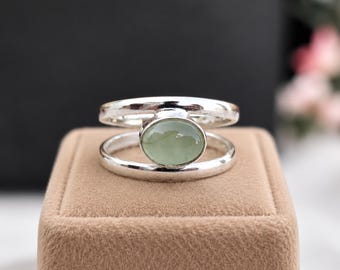 Türkisring aus Sterlingsilber mit weißem Pferd, Statement-Schmuck im Südwest-Boho-Stil
