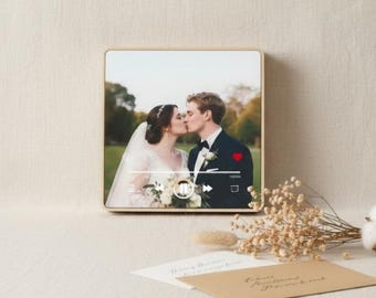 Custom Music Fridge Magnet, Personalized Photo & Music Fridge Magnet,Anniversary Gifts Valentine's Day Gifts