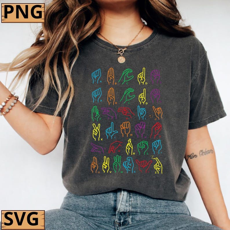 Comfortable Asl Sign ASL Alphabet Hands PNG, Sign Language Design, Deaf Awareness Art ...