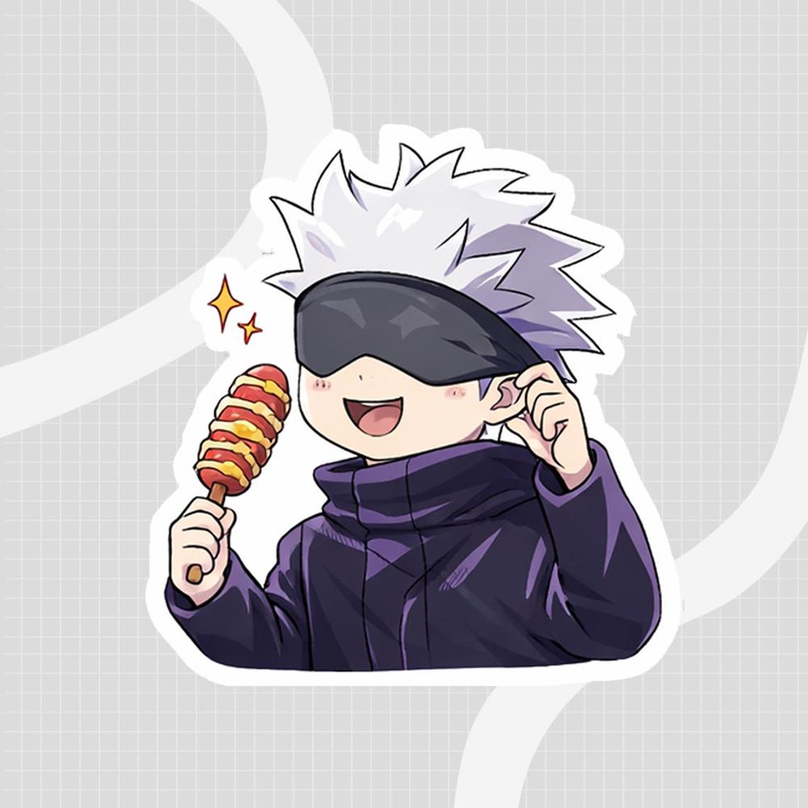 Gojo Chibi Stickers | Fanart | Anime | Jujutsu Kaisen - Etsy