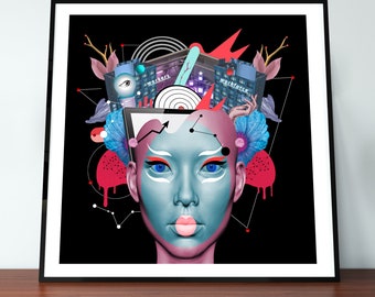 A DREAMER from the future | Hand signed print