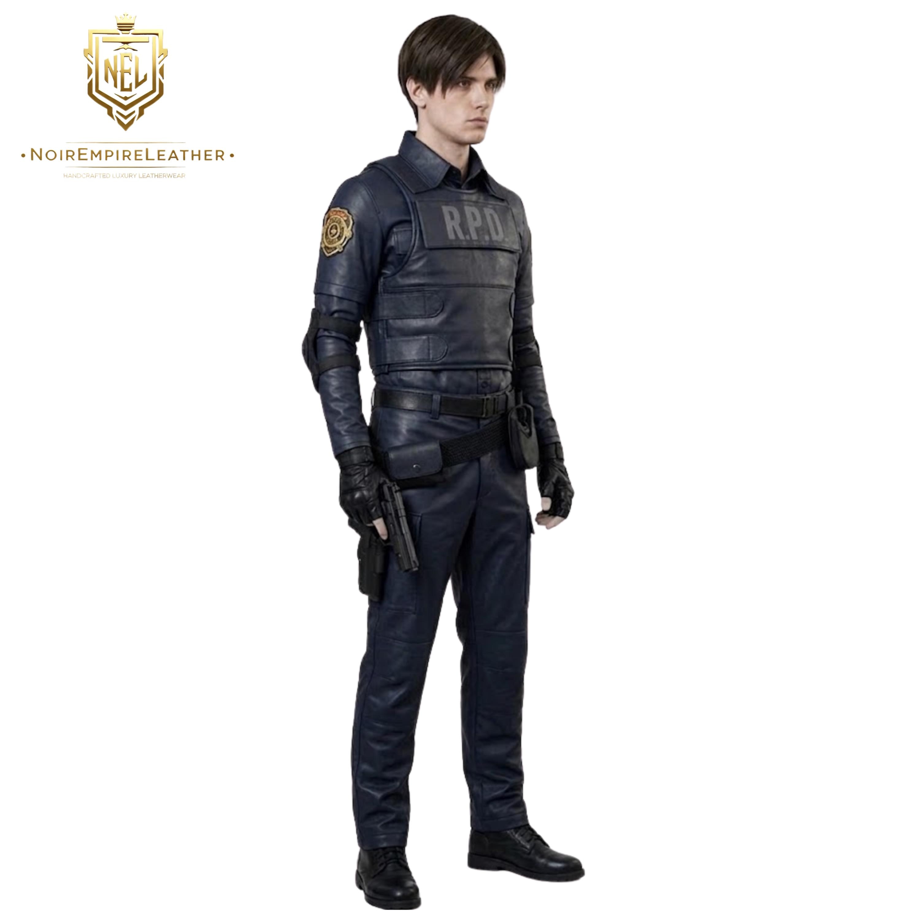Leon Kennedy Resident Evil Remake R.P.D. Police Uniform Cosplay Costume ...