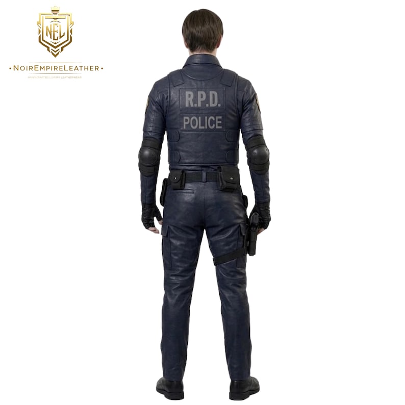 Leon Kennedy Resident Evil Remake R.P.D. Police Uniform Cosplay Costume ...