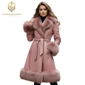 pink dress with fur at the bottom Fuchsia Feather Trim Bottom Midi Dress M / Fuchsia