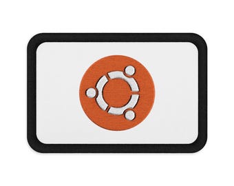 Ubuntu Embroidered Patch - Circle of Friends, 3 x 2 Inches