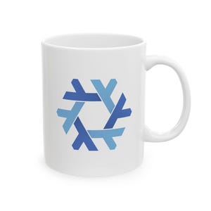 NixOS Schneeflocke Tasse | "Linux NixOS Logo Kaffeetasse."