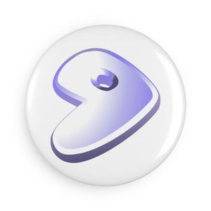 Gentoo Linux Logo Magnet | Round Button Magnet