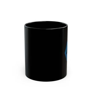 Alpine Linux Mug - Black Ceramic Coffee Cup - Open Source Developer Gift for Sysadmins and Programmers