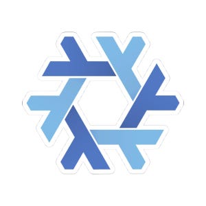 NixOS Schneeflocke Aufkleber | "Linux NixOS Kiss-Cut Vinyl."