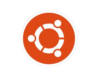Ubuntu Vinyl Sticker - Orange Circle of Friends