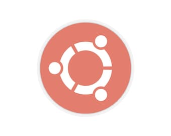 Ubuntu Clear Vinyl Sticker - Orange Circle of Friends