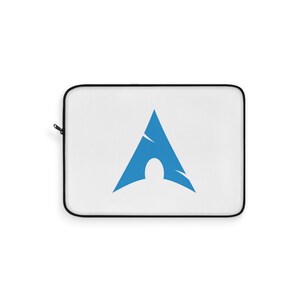 Custodia per laptop Arch Linux - Custodia imbottita con cerniera - Regalo open source per sviluppatori e amministratori di sistema