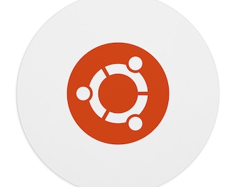 Ubuntu Round Mouse Pad - Orange Circle of Friends
