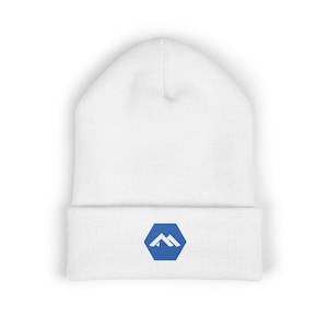 Alpine bestickte Mütze – Klassische Strickmütze mit Bündchen – Open-Source-Geschenk für Entwickler und Systemadministratoren
