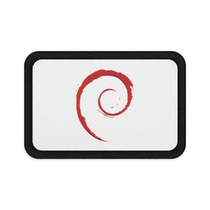 Parche con el logotipo bordado de Debian, insignia para mochila y chaqueta Linux, regalo para desarrolladores de código abierto