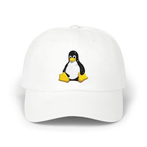 Linux Tux Penguin Embroidered Cap | Classic Dad Cap