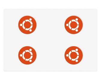 Ubuntu Sticker Sheet - Four Circle of Friends Stickers