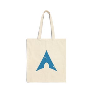 Arch Runkellinux Logo Tragetasche | Büchertasche aus Canvas