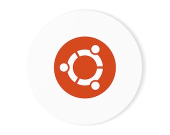 Ubuntu Cork Coaster - Orange Circle of Friends