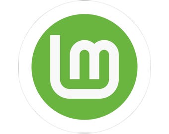 Linux Mint Logo Sticker | Kiss-Cut Sticker,  Green Tech Decal