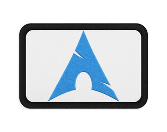 Arch Linux Embroidered Patch, Open Source Backpack and Jacket Badge, Developer Gift