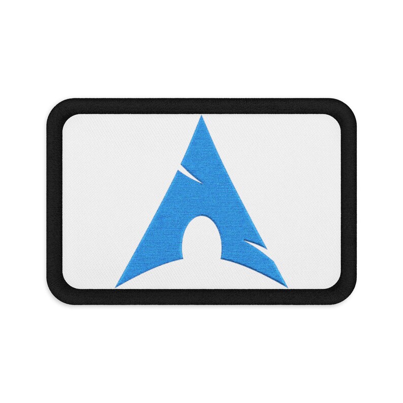 Geborduurd Arch Linux-embleem, Open Source-badge voor rugzak en jas, cadeau voor ontwikkelaars afbeelding 1