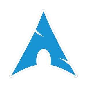 Arch Aufkleber | "Linux ""Linux"" in Kiss-Cut Vinyl."