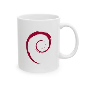 Debian Linux Mug | Ceramic Coffee Cup 11oz 15oz