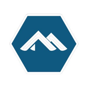 Alpine Linux-logotypklistermärke | Kiss-Cut vinyldekal