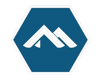 Pegatina de Linux, logotipo de Alpine Linux, vinilo troquelado para portátil.