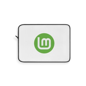 Custodia per laptop Linux Mint - Custodia imbottita con cerniera - Regalo open source per sviluppatori e amministratori di sistema