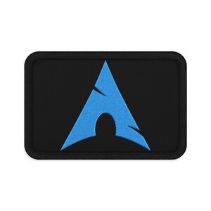 Geborduurd Arch Linux-embleem, Open Source-badge voor rugzak en jas, cadeau voor ontwikkelaars afbeelding 2