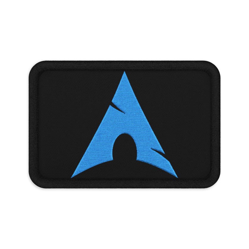 Geborduurd Arch Linux-embleem, Open Source-badge voor rugzak en jas, cadeau voor ontwikkelaars afbeelding 2