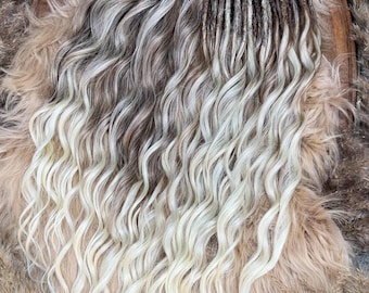 Ombre blonde Brushable dreaded curls  , Anna curls