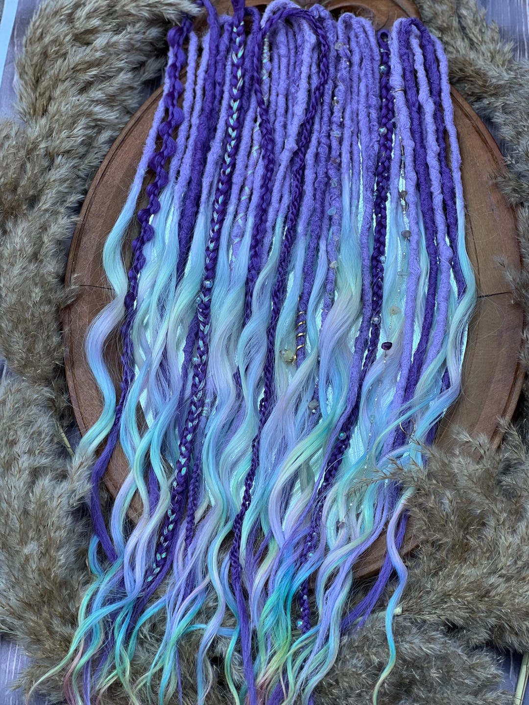Trenza Morada Rumiy Kpopping – Trenzas Sintéticas Moradas Para Cosplay, Carnaval Y Fiestas De Disfraces, Peluca De Anime Para Mujeres Y Niñas