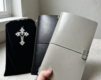 Sold As A Set,Brother Leather Journal Duo,Travel Journal ,Handbound Travel Notebook,Budget Friendly Gift