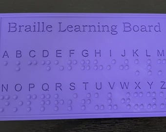 3D Printed Braille Learning Board | Adjustable Size | Educational Sensory Toy | Accessible Learning Aid