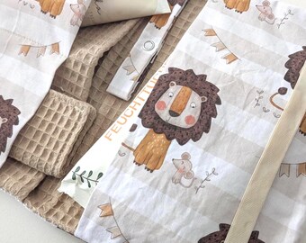 Diaper bag including mini washcloths MY LION | Diaper bag organizer | Baby essentials | Baby gift | Baby diaper organizer
