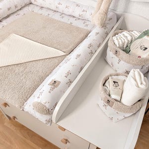 Set fasciatoio in peluche a forma di agnello | Tappetino per fasciatoio | Set per fasciatoio | Materassino fasciatoio | Regalo per neonato | Cameretta | Fatto a mano