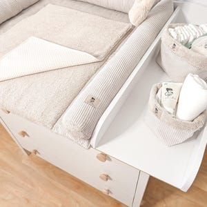 Set fasciatoio in velluto a coste e spugna | Tappetino per fasciatoio | Set fasciatoio | Materassino per fasciatoio | Regalo per neonato | Cameretta | Fatto a mano