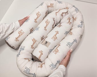 Decorative fabric surround for changing table & dresser | Protective roll | Roll-up cushion | Table roll | Baby room | Handmade